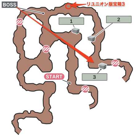 孤島のアイテムのマップ