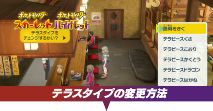 テラスタイプの変更方法