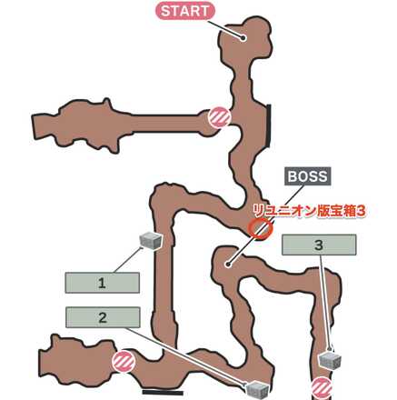 秘密施設に隠された･･･のマップ