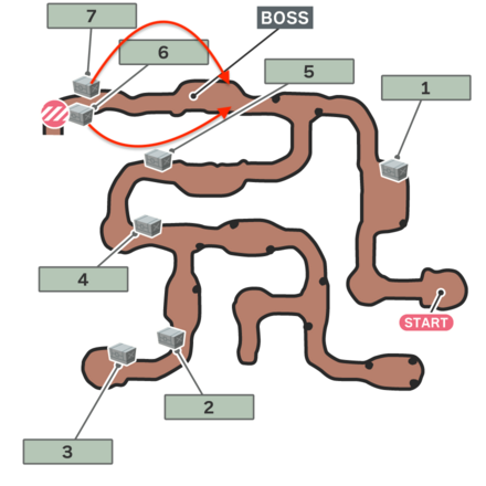 次なる階層へ・・・のマップ