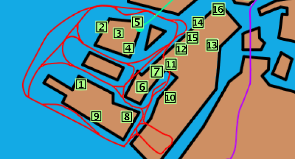 オルティシエのマップ