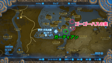 ゴーゴーハスの実の入手場所