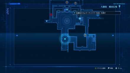 噴水広場のマップ