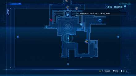 噴水広場のマップ