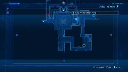 噴水広場のマップ