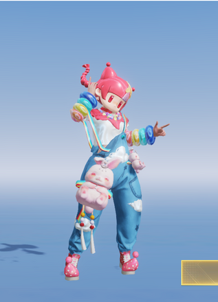 ウサギ：ピンククラウド画像