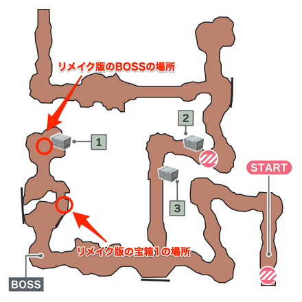 拠点破壊作戦のマップ