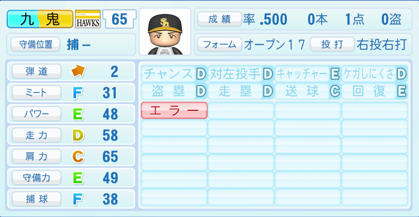 九鬼隆平のステータス画像