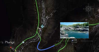 ウェナス川のマップ画像