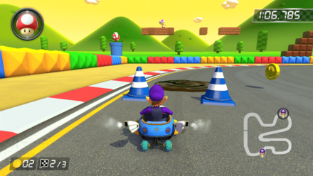 コース上のオイルに注意