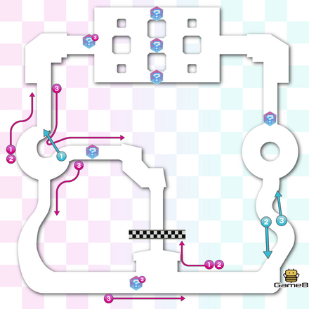 ピーチガーデンのコースマップ画像