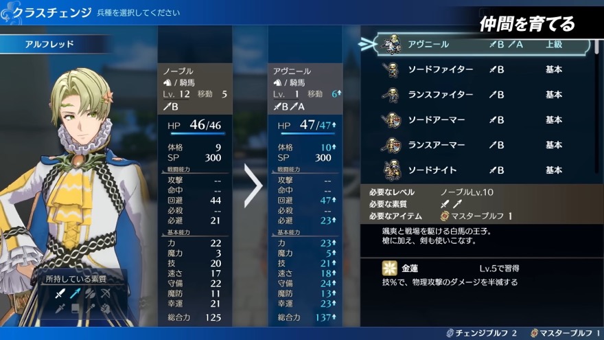 上級職は経験値がもらいにくくなる