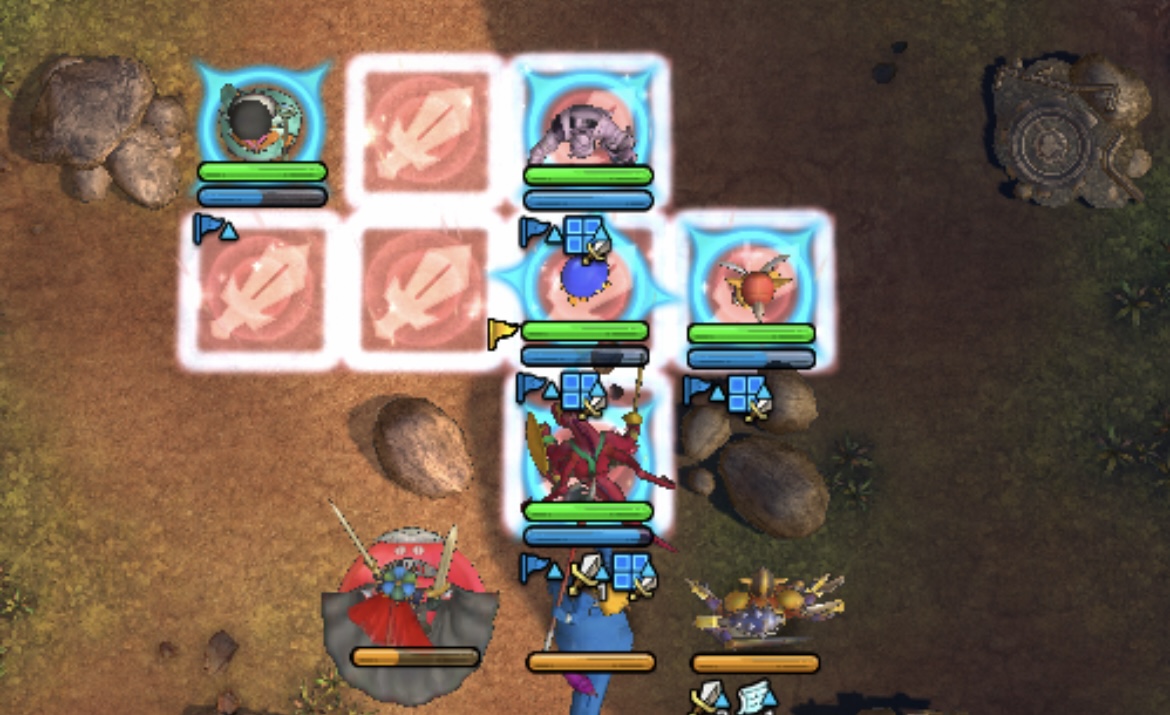 障害物を使って敵を足止めする