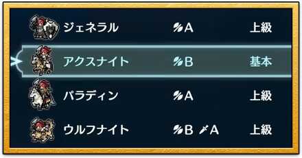 兵種（クラス）