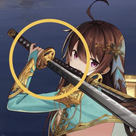 少女廻戦の三才落羽のタップする場所