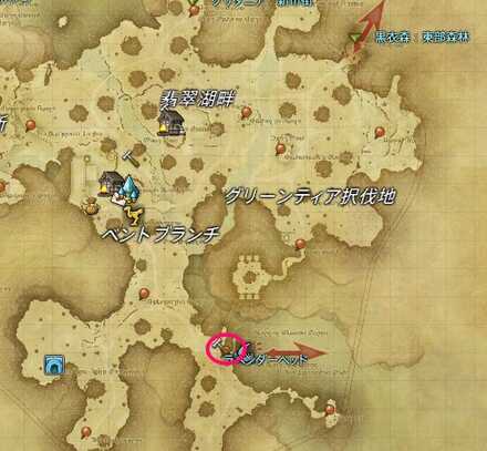 ラベンダーベッド近く