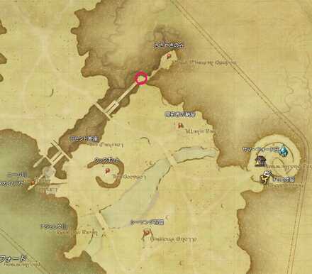 橋の下へ行き北東を目指す