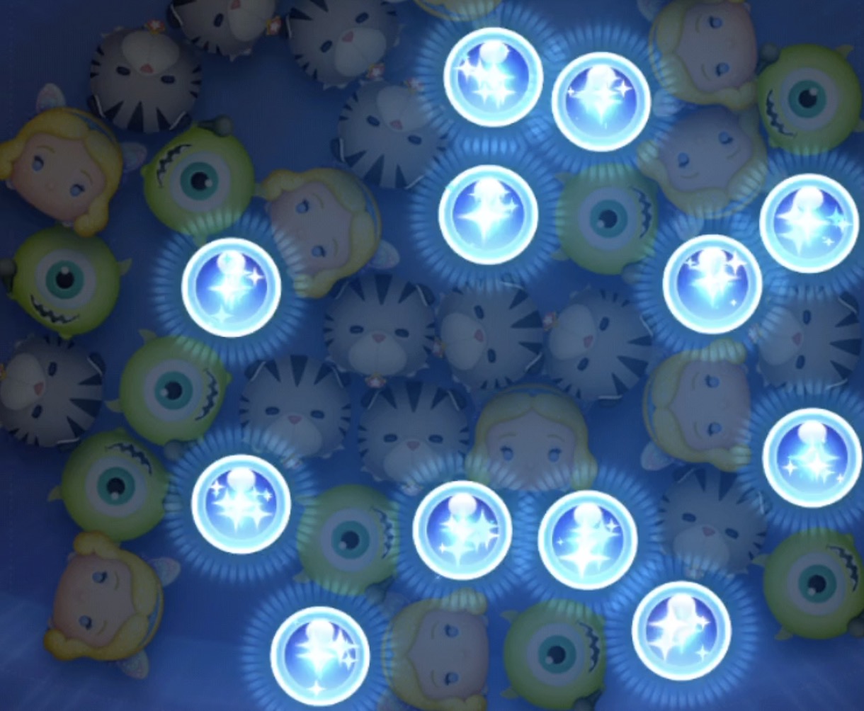 1種類のツムがボムに変化