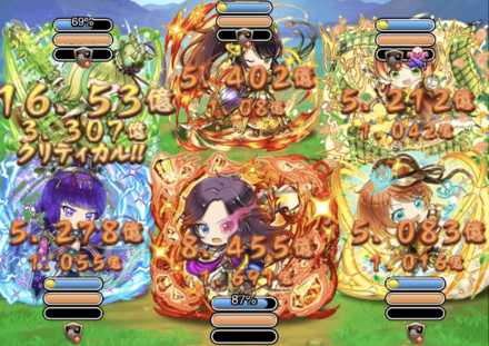 全特技の追撃と気絶付与が強力