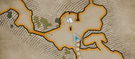 マップ上でもテントマークが表示