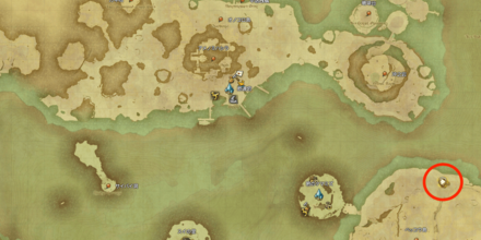 紅玉海の東のベッコウ島にいる朱雀