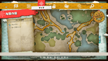 ナミのキューブの場所マップ