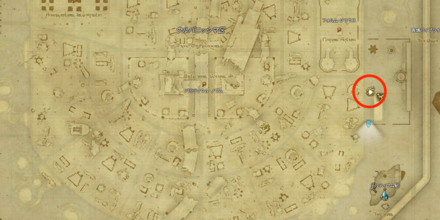 テルティウム駅から北にいるアルフィノ