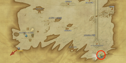 ガレマルド南東にいるアルフィノ