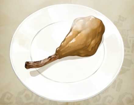 小ぶりな骨付き肉画像