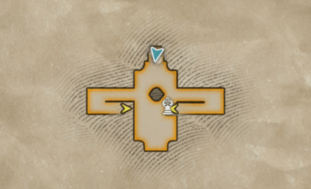 砂塵の遺構・観測室（反転）画像