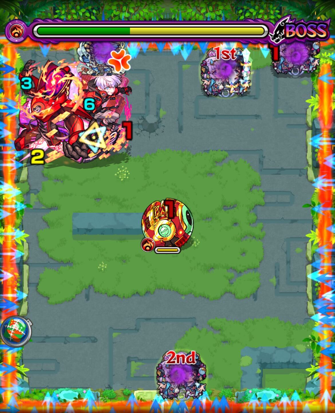 未開の大地41ボス1敵移動&呼び出し後