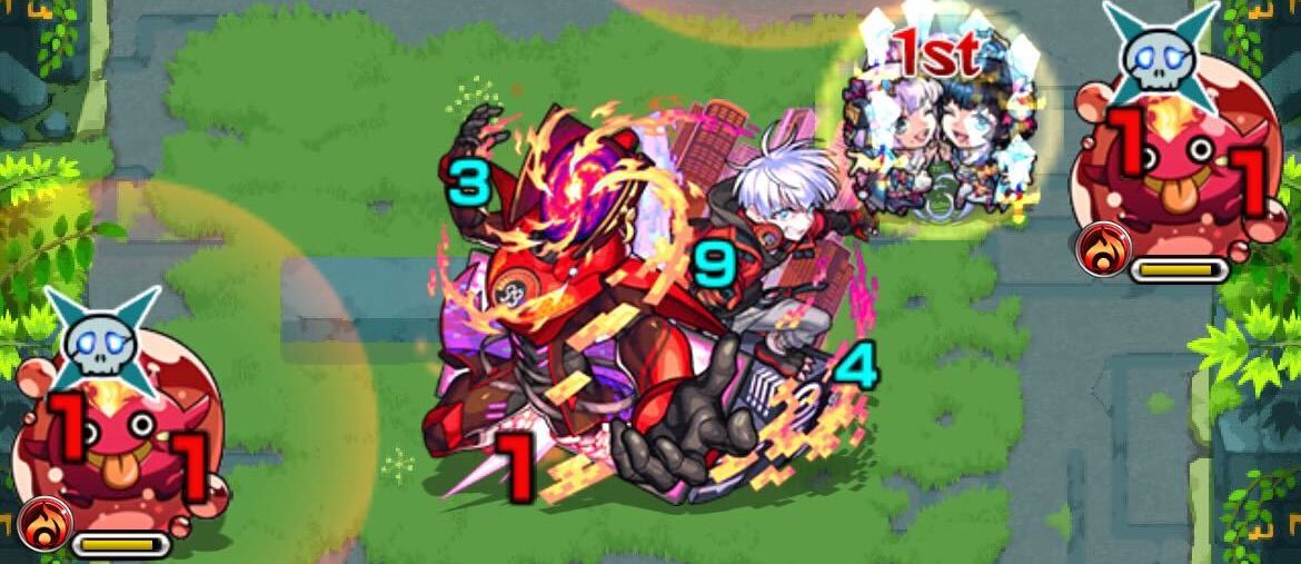 ボス戦ではドクロを倒すとボスに弱点が出現