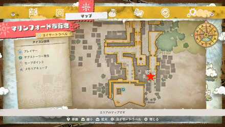 ウーツ鋼ボルト1つ目のマップ画像