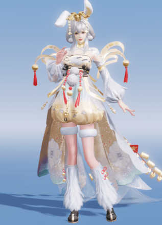 黄金輝く兎画像