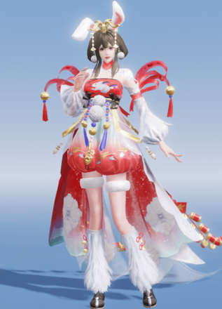 紅纏いし兎画像