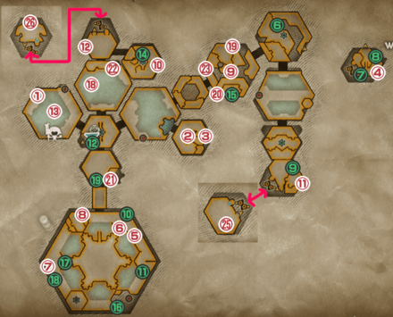 氷塊の遺構画像