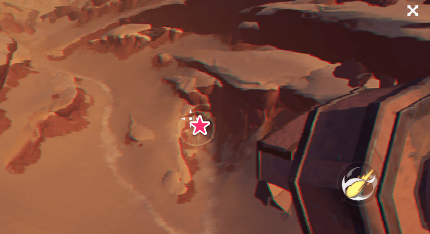 画像の場所へ攻撃をする