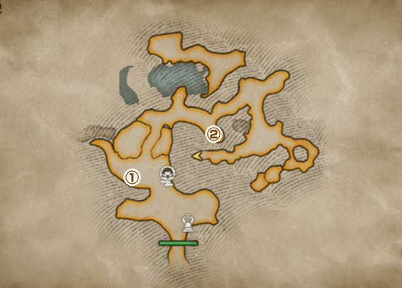 砂漠の洞窟上層ヤヤ