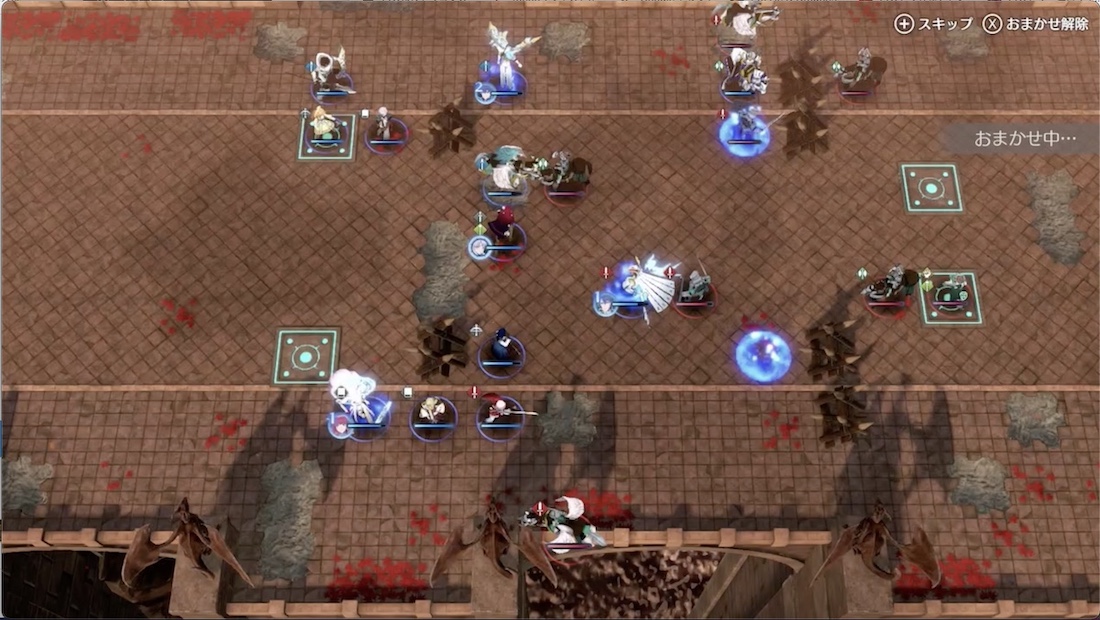 左右に分かれて雑魚処理をしつつ進軍する