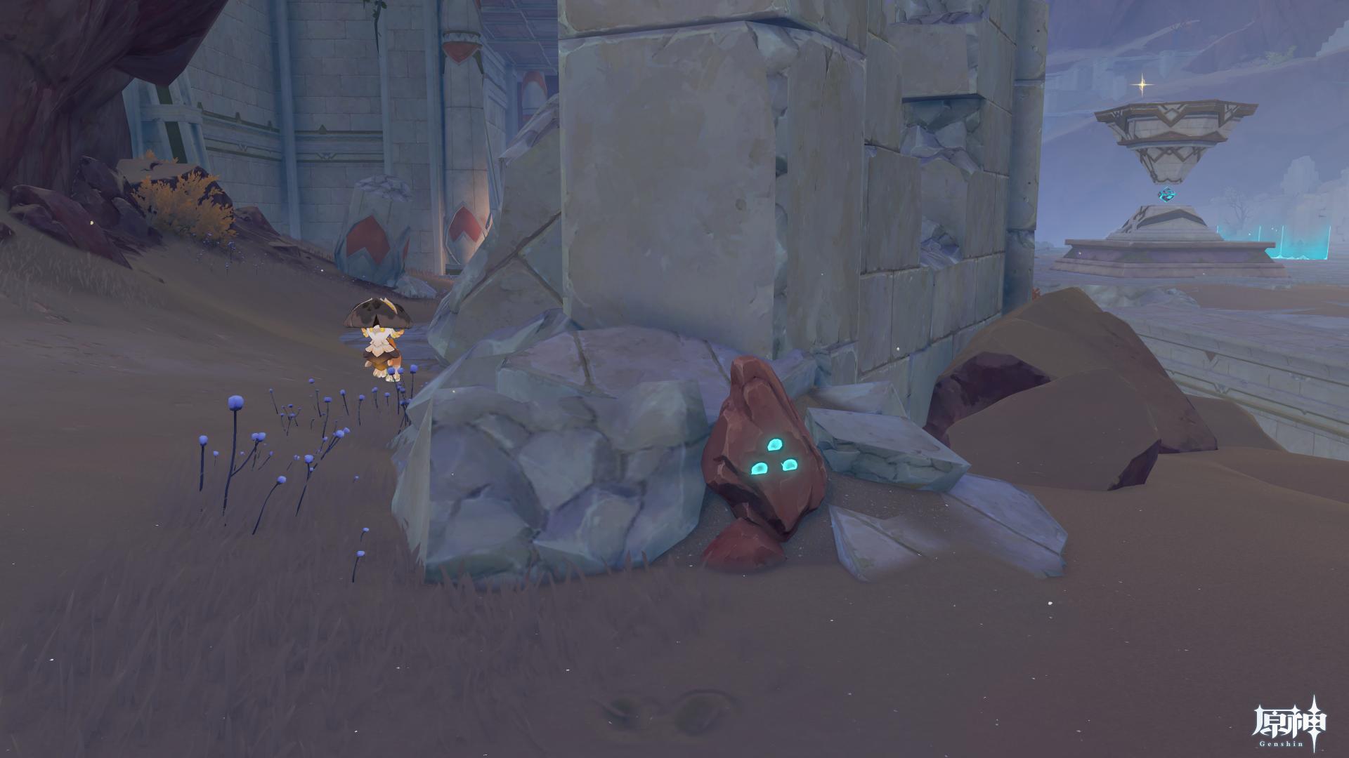 風化した碑石8合わせる文字列⑤