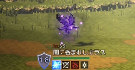 闇に呑まれしカラス