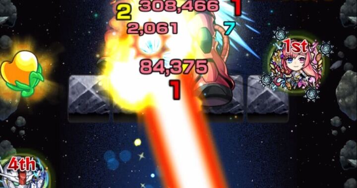 敵の反撃モードはレーザー