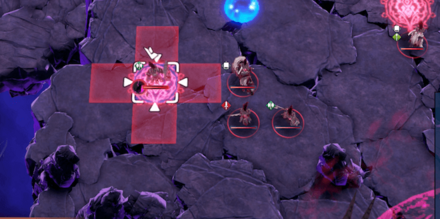 まずは周囲の魔法陣の上にいる敵を倒そう