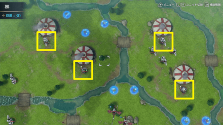 砦を守る敵を倒す