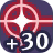 命中＋30のアイコン
