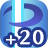 回避＋20のアイコン