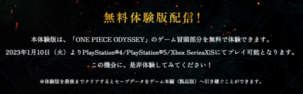 現状体験版はない