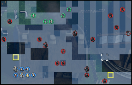 外伝「大器晩成」の攻略のミニマップ