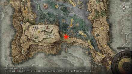 火の僧兵の祈祷書のマップ画像