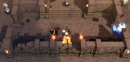 中央の宝箱からアンナが出てくるので援護する